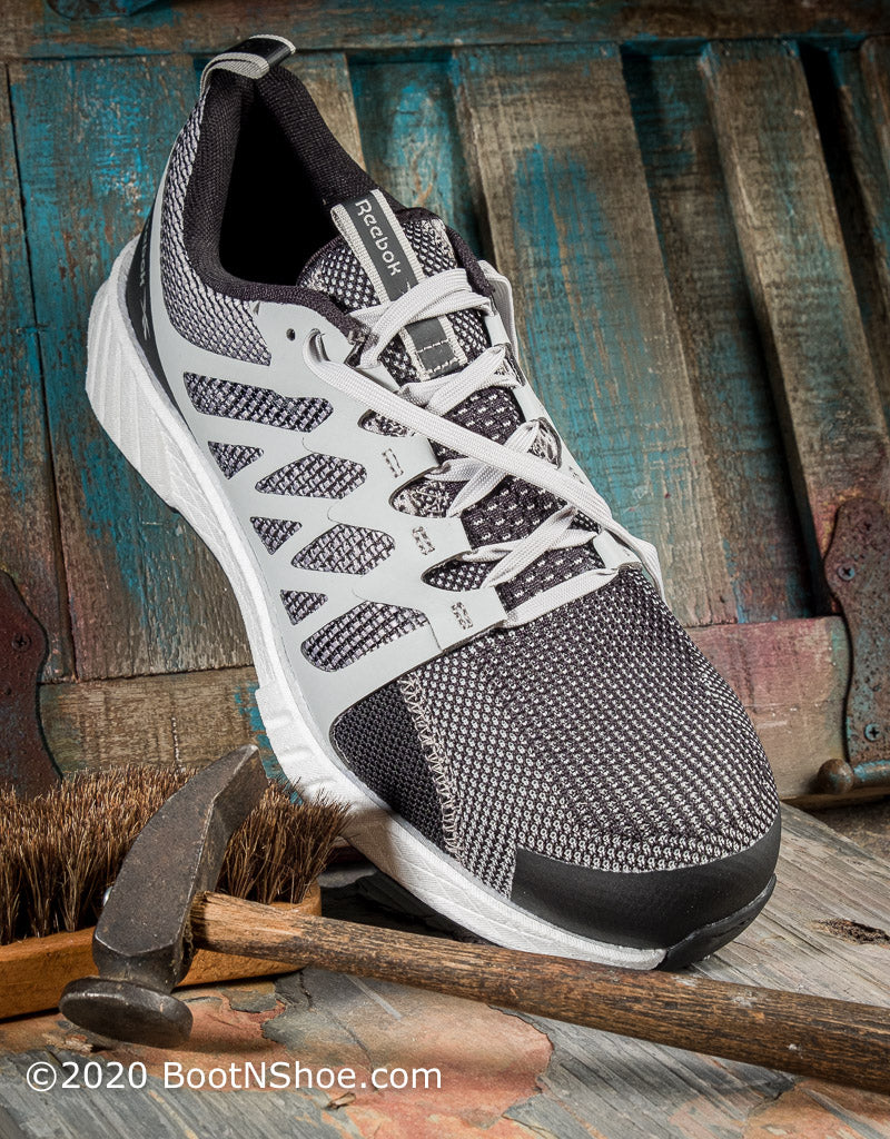 pecho harto Enredo Reebok Men's Fusion Flexweave™ Athletic Composite Work Shoe RB4312 — Boyers  BootnShoe
