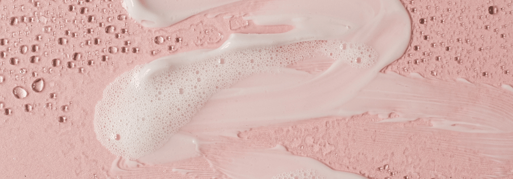 Facial cleanser texture shot