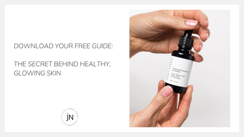 Free guide on healthy glowing skin by Jenny Nordic Skincare