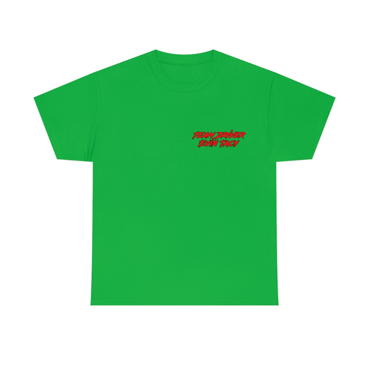Team Driver Evin Tacy Front Back DinoRc Logo T-Shirt S-5x Black Green