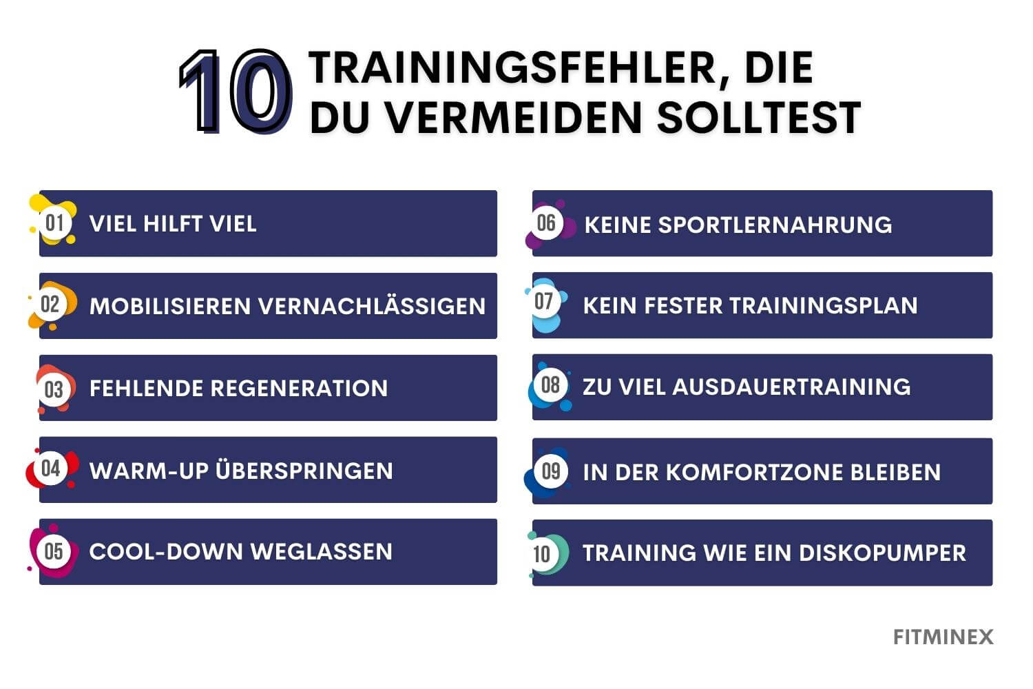10 Trainingsfehler – Patzer verhindern deinen Erfolg