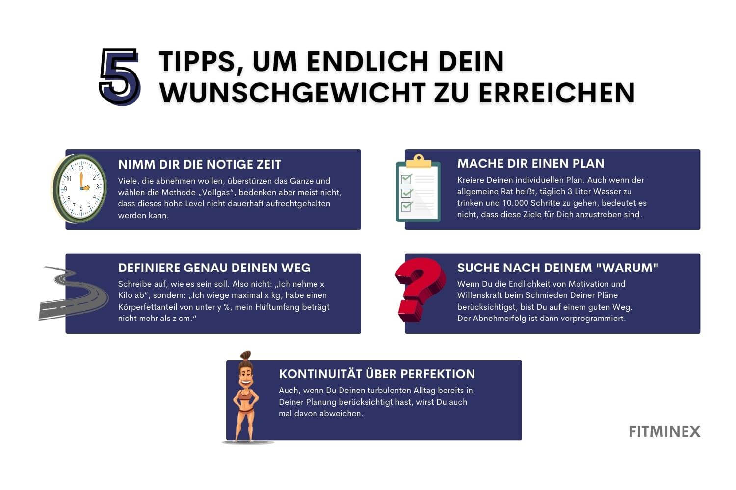 Wunschgewicht erreichen – Diese 5 Tipps helfen Dir dabei