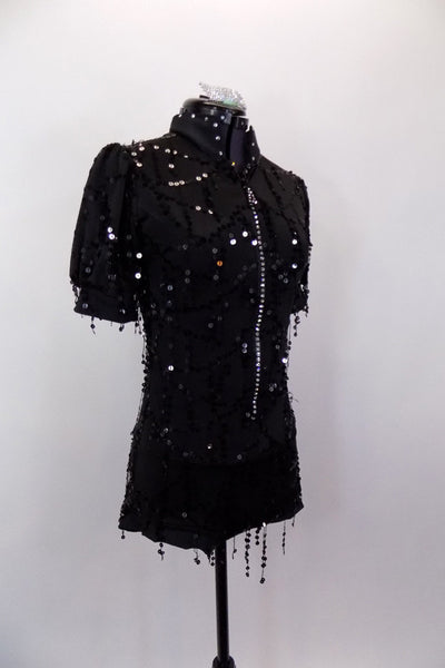 Amazing, Black Sequined Contemporary Dance Costume, For Sale – Once ...