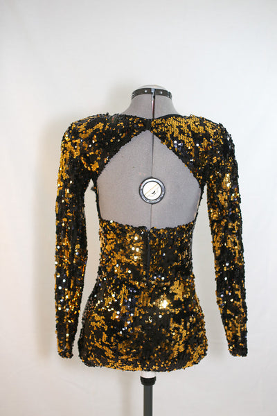 Run The World, gold sequined bodysuit, jazz costume, for sale – Once ...