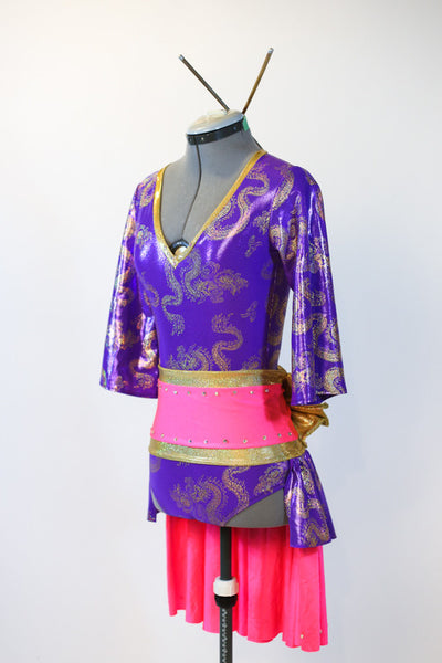 Asian Persuasion, Jazz Costume for sale, Kimono style purple and pink ...