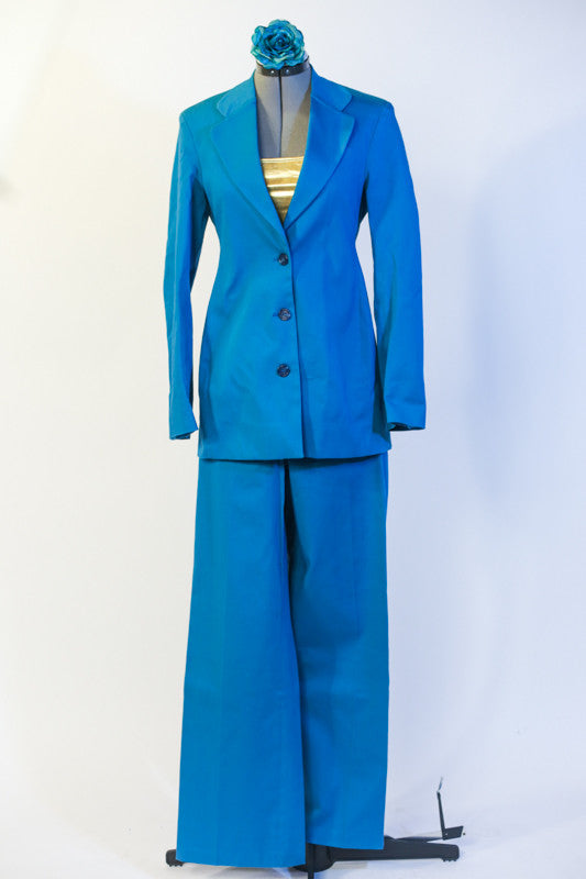 Tip Tap Tiffany Suit, Lined Turquiose Pantsuit, Tap Costume, For Sale ...