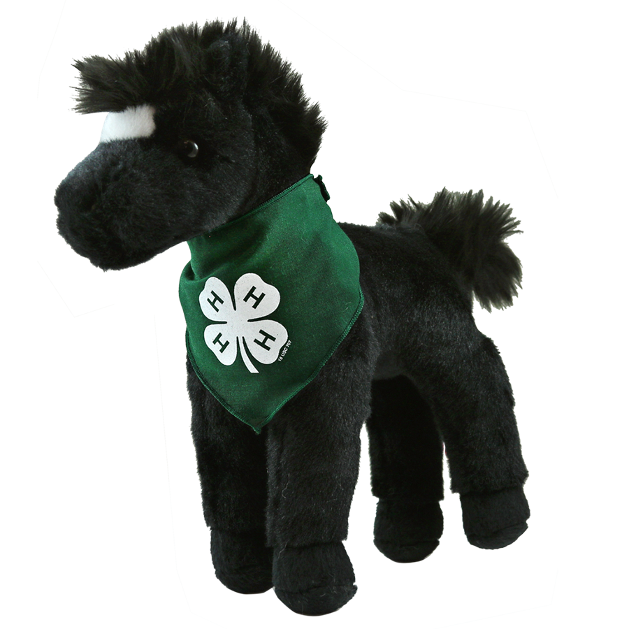 black horse plush