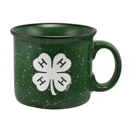 4-Pack of 11oz Sublimation Mugs with Hunter Green Inner And Handles,  Includes Foam Shipping Box