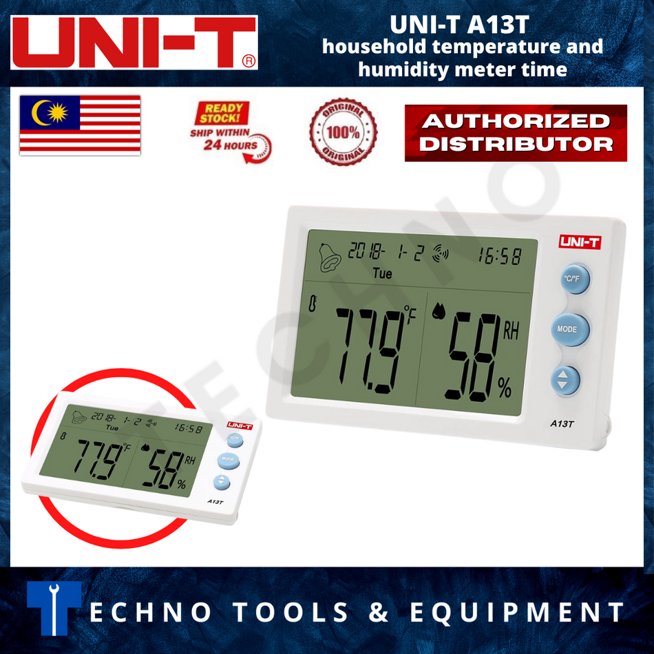 FLUKE 971 Fluke, Humidity Meter, 5% to 95% Relative Humidity, 0.1 °C