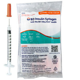 BD Ultra-Fine Insulin Syringe - 1cc 30G 1/2