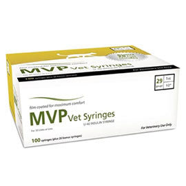 Mvp Vet Syringe U40 29 Gauge 1cc 1 2 100 Per Box Diabetes Supply Store