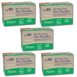 Bd Ultra-Fine Nano Pen Needle - 32 G 4 mm - BX 90 - Case of 5