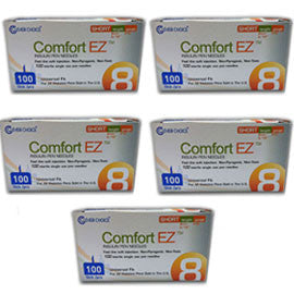 Comfort EZ Pen Needles Short - 31G 8mm 5/16 - BX 100 - Case of 5