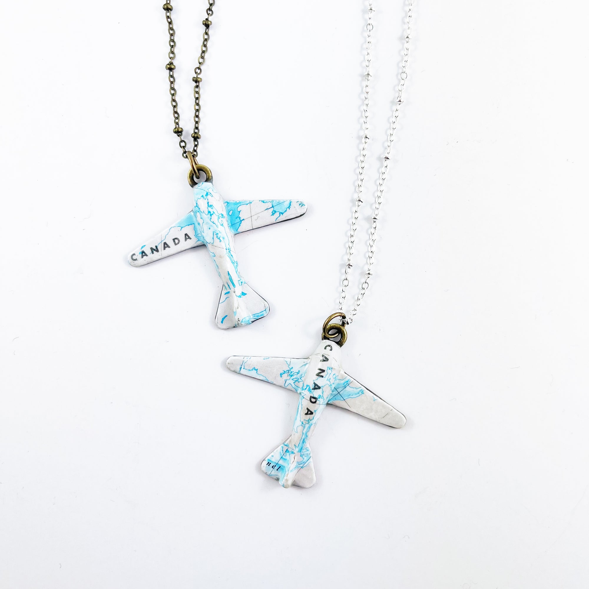 Paper Airplane Necklace -  Canada