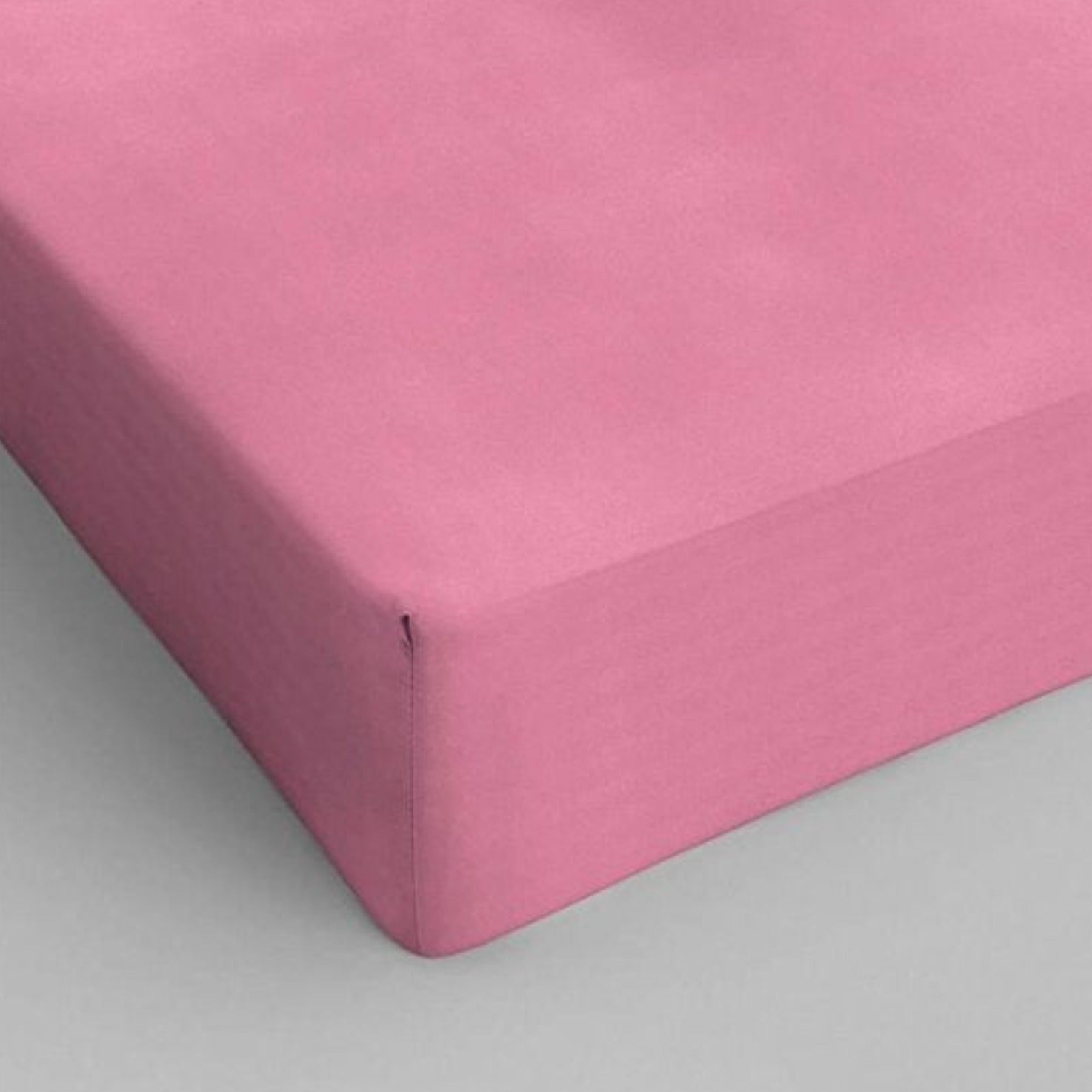 Stræklagen i bomuld pink 140 x 200