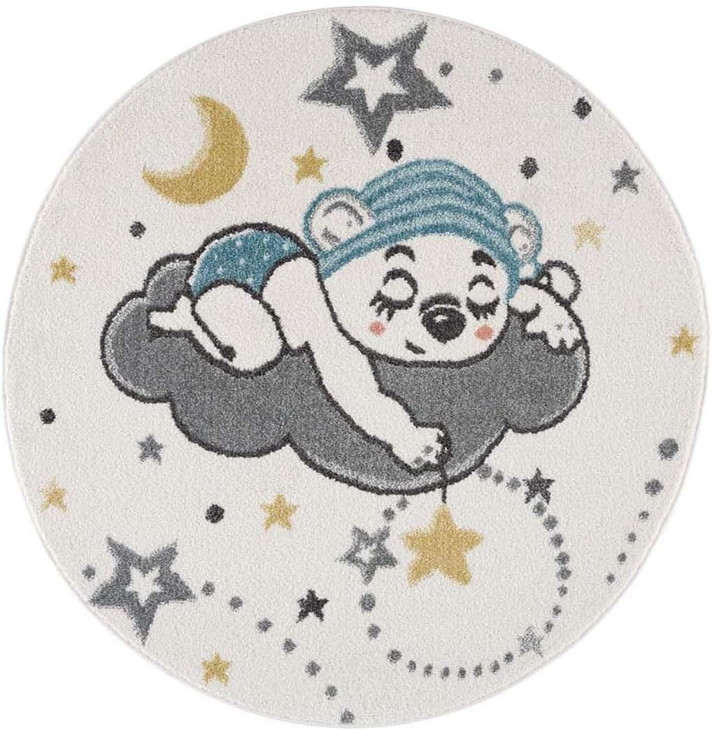 Børnetæppe Dream Anime 9385 Creme 160x160 cm Rundt