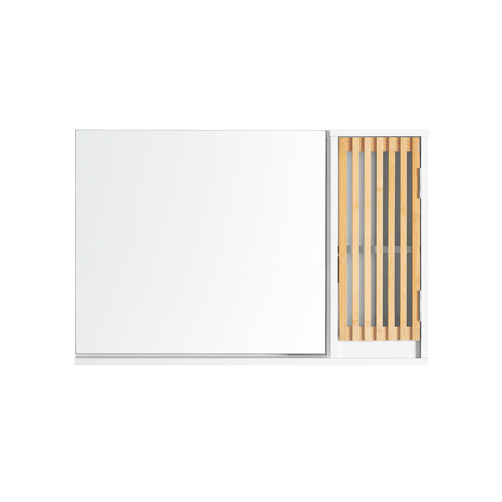 Billede af Det stilfulde og funktionelle spejlskab, der giver dig mere plads, 60x12x40 cm, hvid
