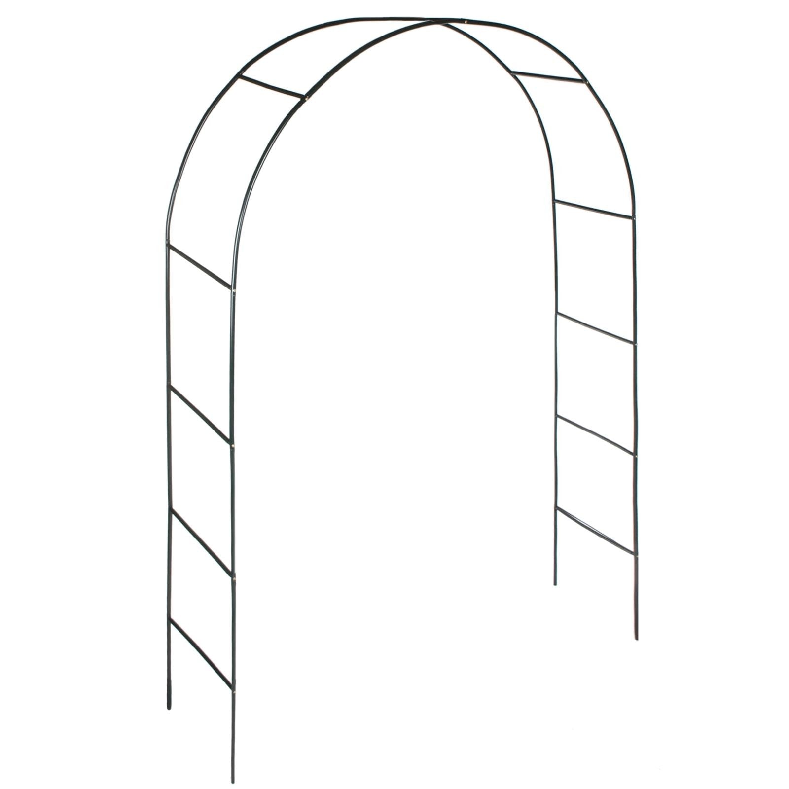 Se Rosenbue - Sæt med 2 stk., 240x140x36cm, Selvstående, Stabil, Metal - Til Klatreplanter, Have, Balkon, Bryllupper. hos Lammeuld.dk