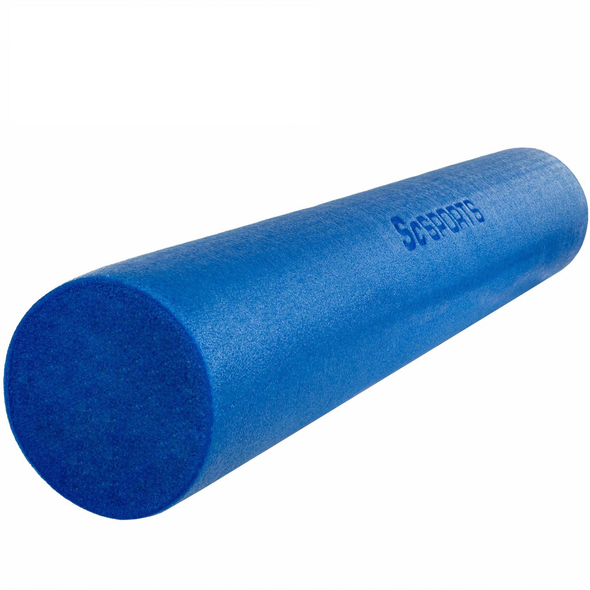 Se Foam roller til yoga, pilates, 90 x 15 cm, skum, blå hos Lammeuld.dk