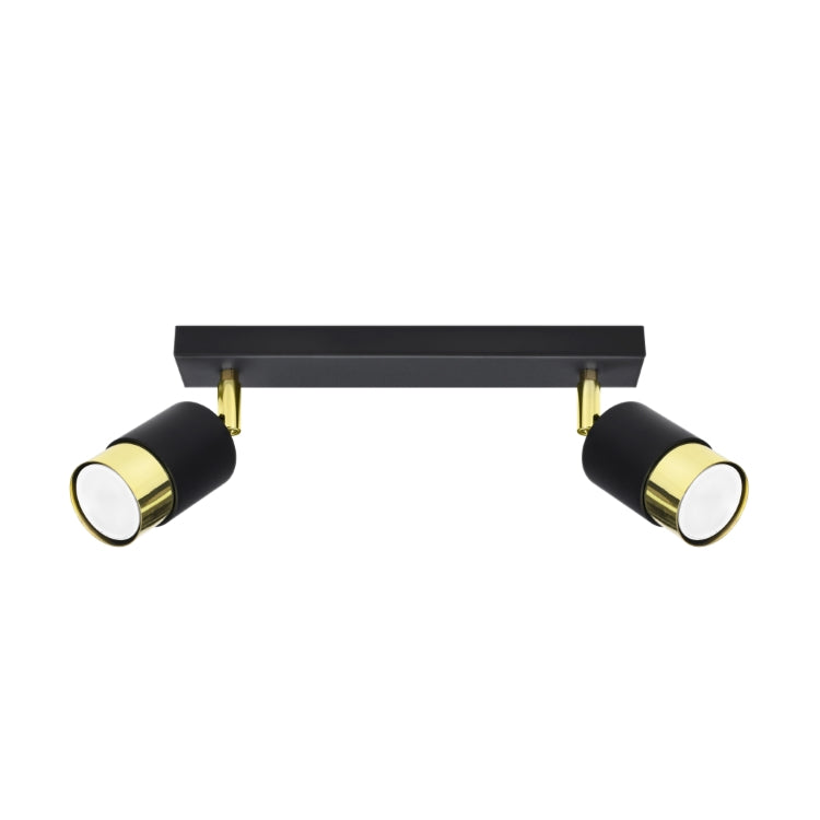 Billede af Loftslampe NERO 2 sort/guld