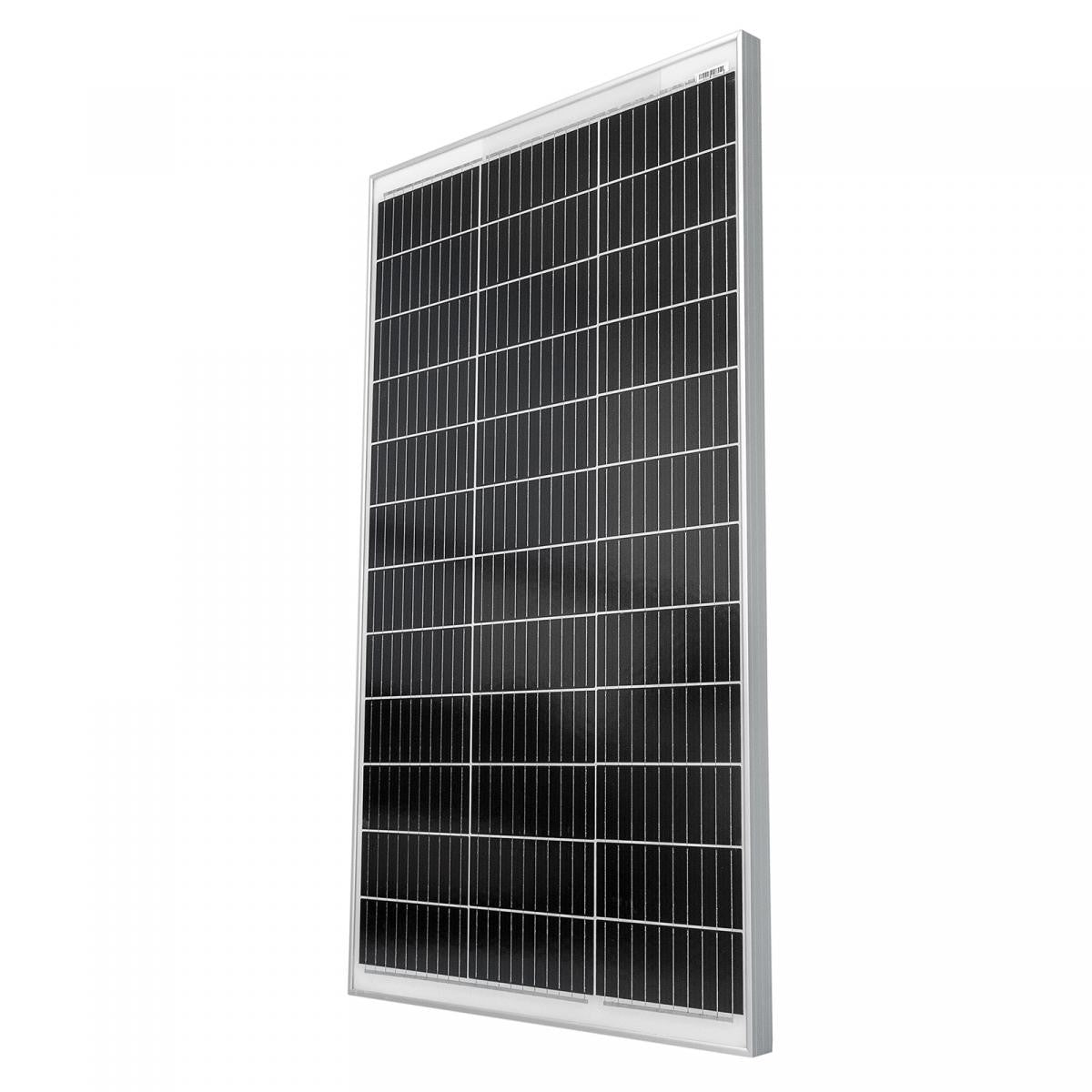 Solpanel monokrystallinsk – 130 W, 18 V til 12 V batterier, solcelle, ladekabel, silicium