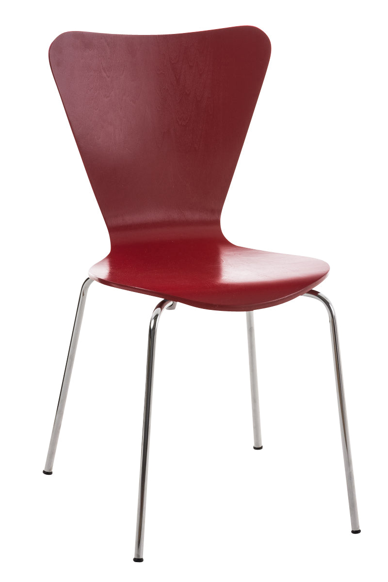 Se Spisebordsstol, som kan stables, fås i mange farver hos Lammeuld.dk