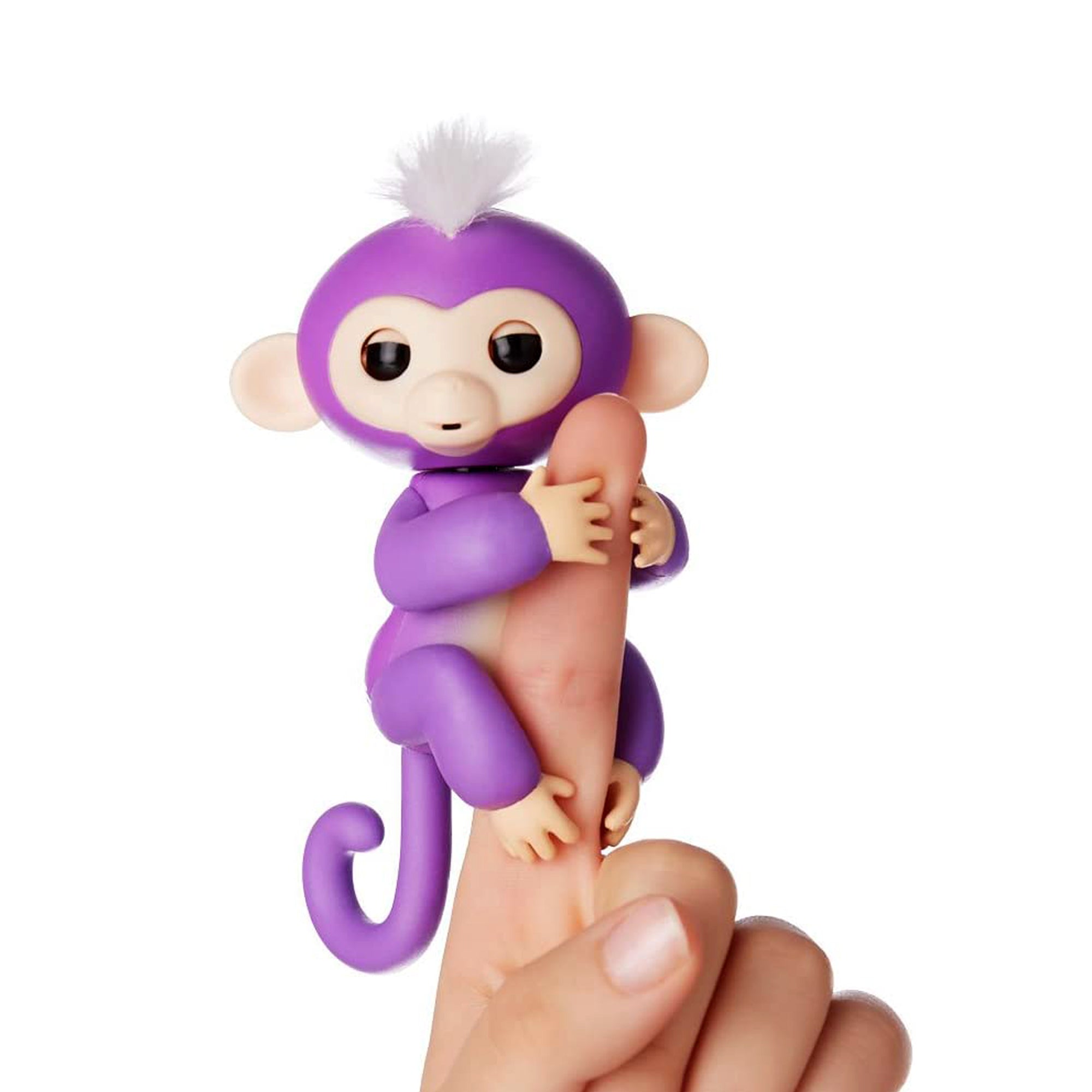 Se Fingerlegetøj Happy Monkey, lilla hos Lammeuld.dk