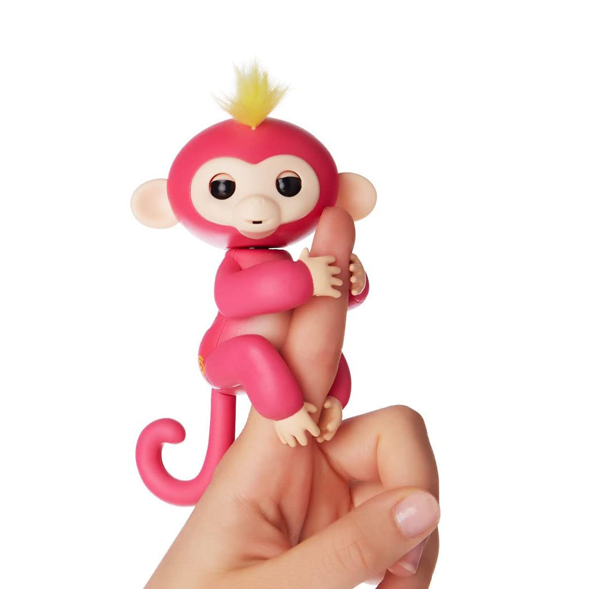 Se Fingerlegetøj Happy Monkey, pink hos Lammeuld.dk