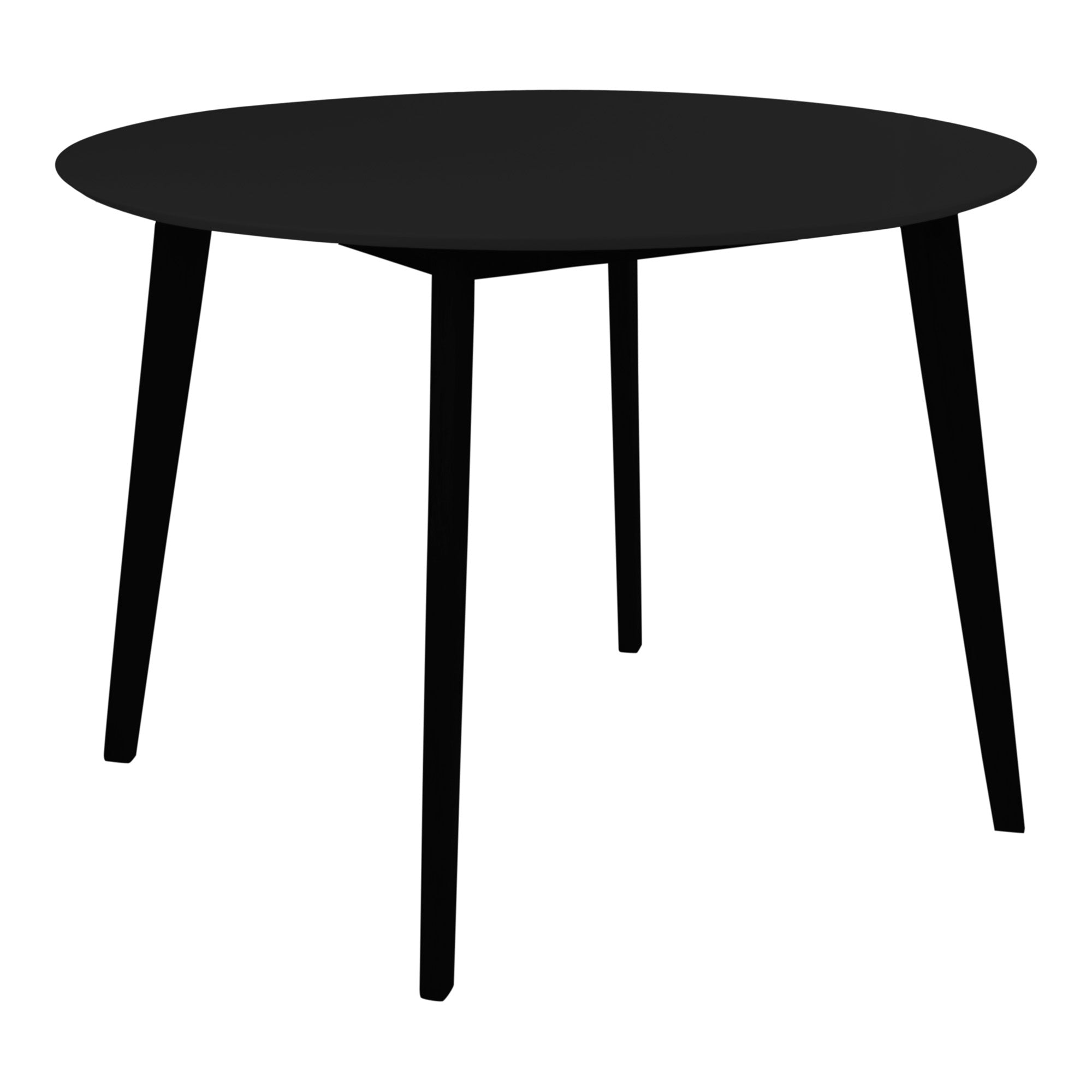 Billede af Vojens Spisebord - Spisebord i sort Ø105x75 cm hos Lammeuld.dk