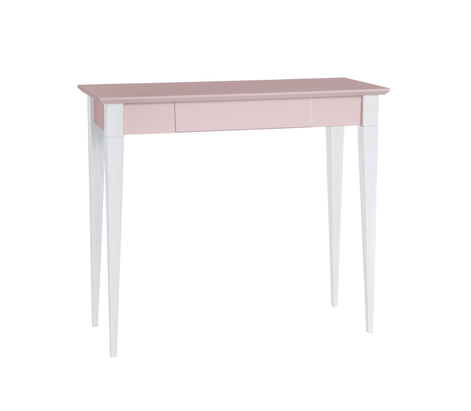 Billede af MIMO Skrivebord 85x40cm Hvide Ben / Pink