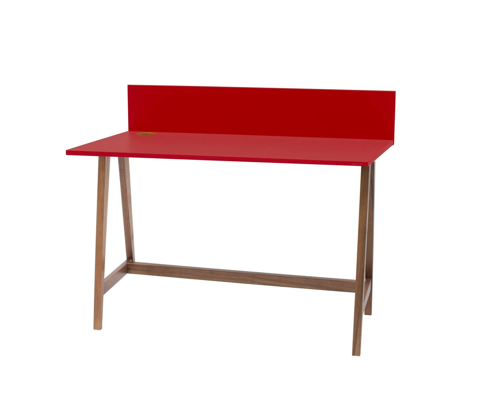 LUKA Skrivebord 110x50cm Eg / Rød