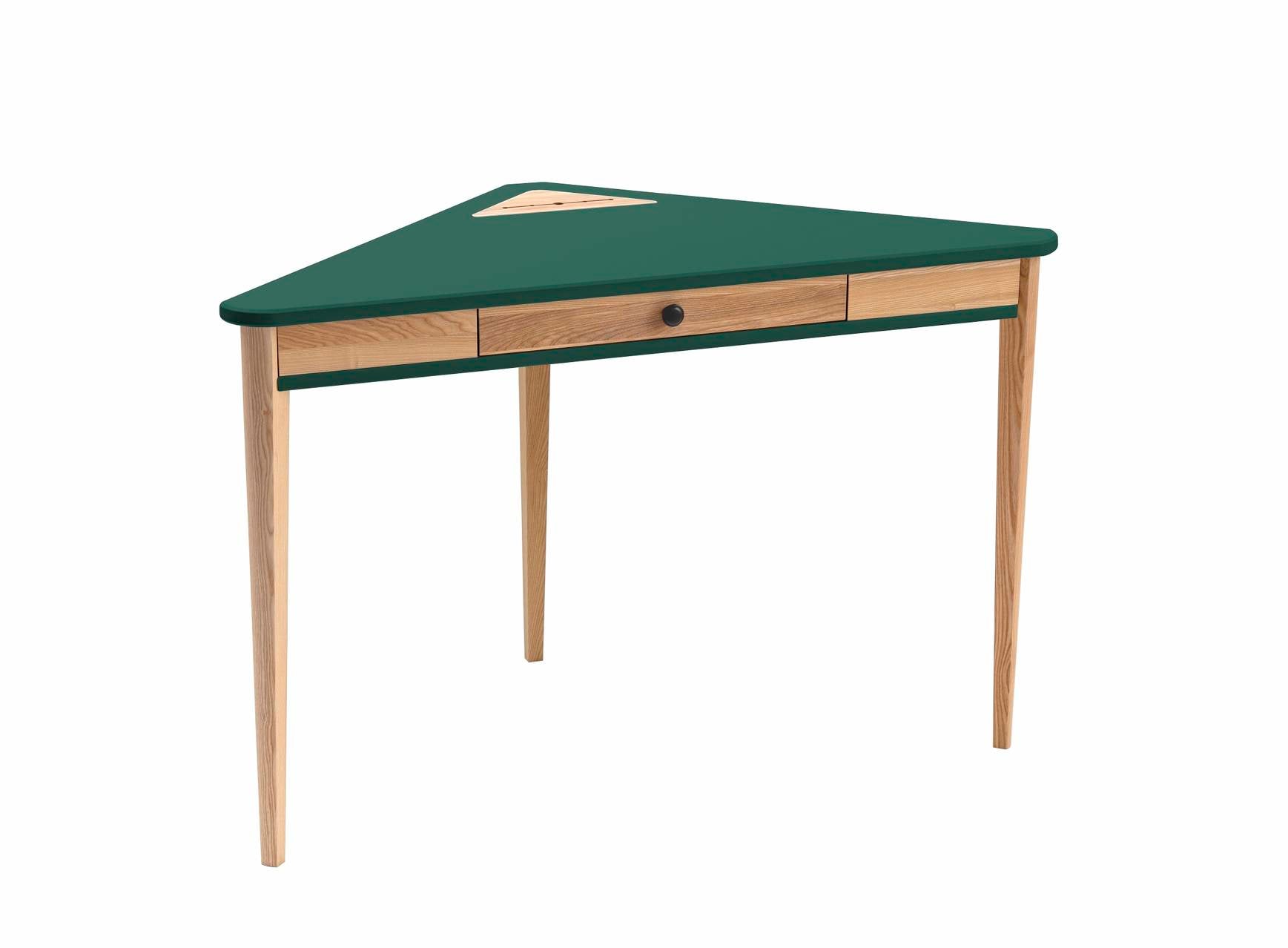 ASHME Hjørneskrivebord, 114x85x85cm - Grøn