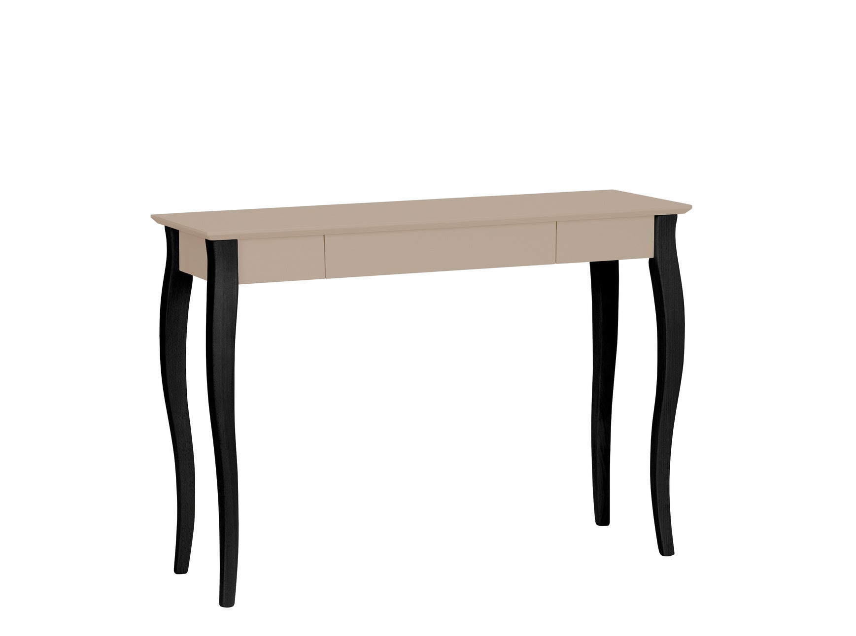 LILLO Skrivebord 105x40cm Sorte Ben / Brun Beige