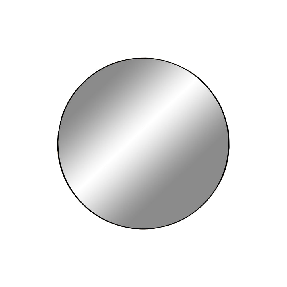 Billede af Jersey Spejl - Spejl i stål, sort, Ø40 cm hos Lammeuld.dk