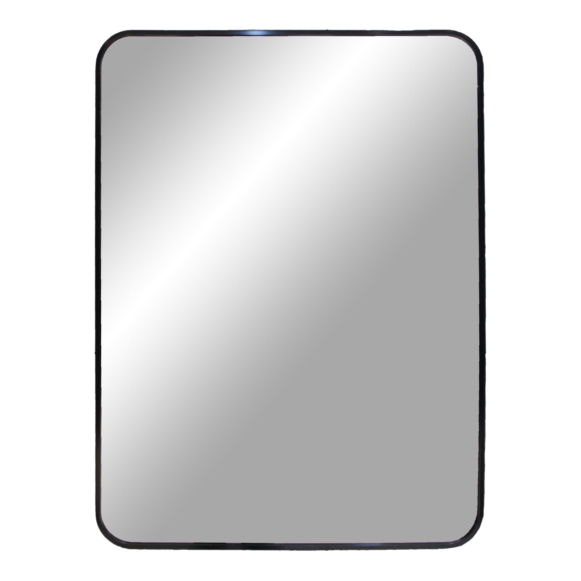 Billede af Madrid Spejl - Spejl i aluminium, sort, 50x70 cm hos Lammeuld.dk