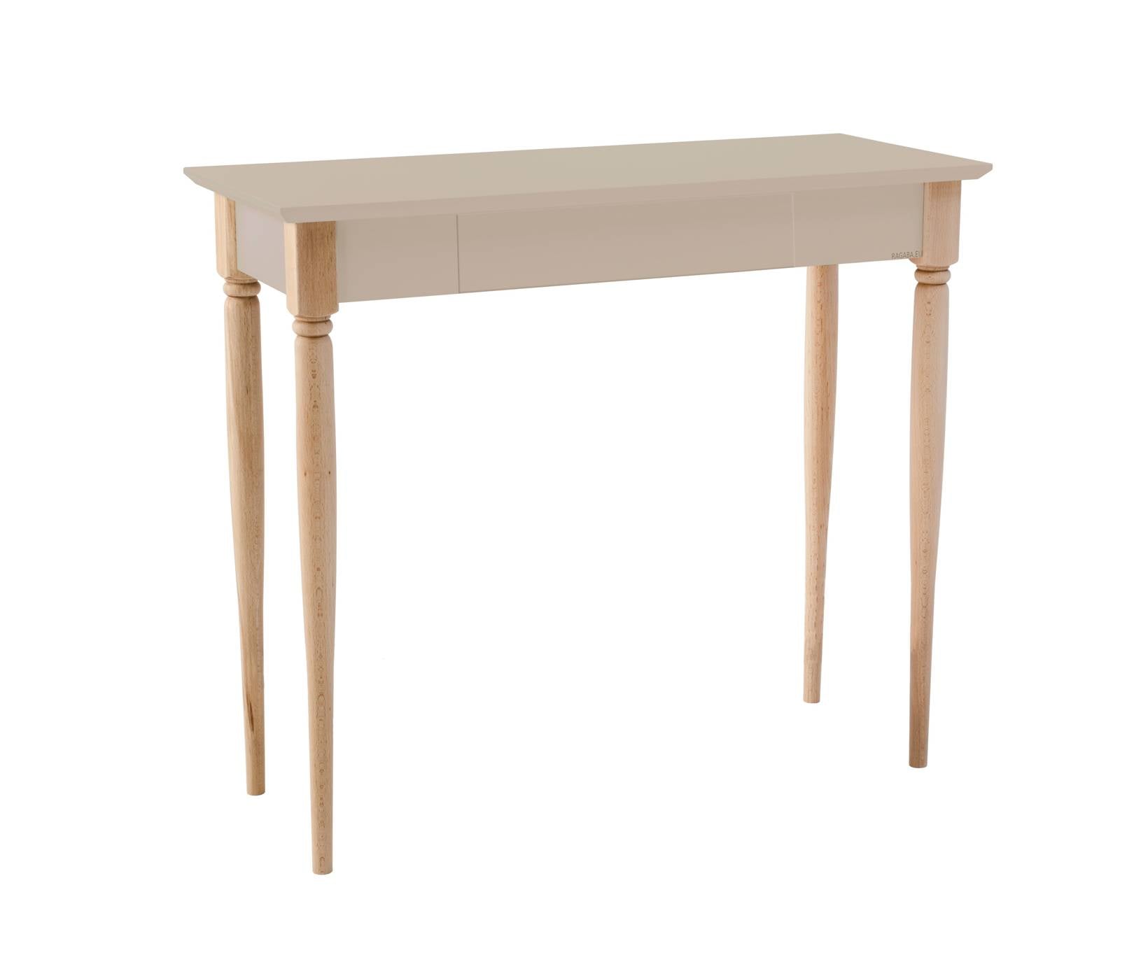 Se MAMO Skrivebord 85x40cm Brun Beige hos Lammeuld.dk