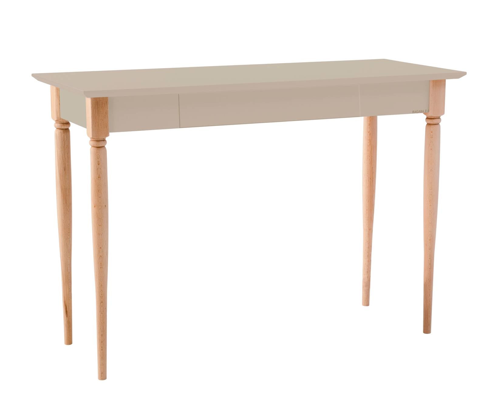 Se MAMO Skrivebord 105x40cm Brun Beige hos Lammeuld.dk