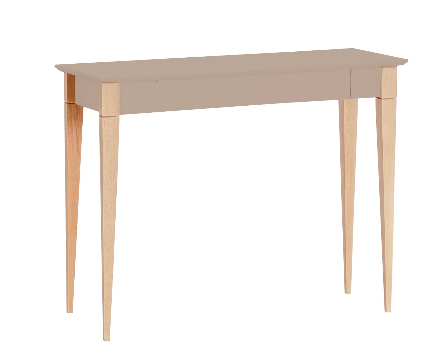 Se MIMO Skrivebord 105x40cm Brun Beige hos Lammeuld.dk