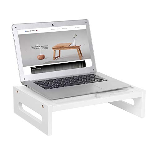 Billede af Laptopbakke / Laptopbord i hvid bambus