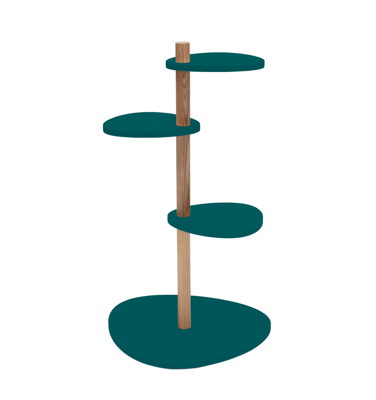 Billede af MAGLA 3-lags Asketræ Plantestand B55 x H91cm Grøn