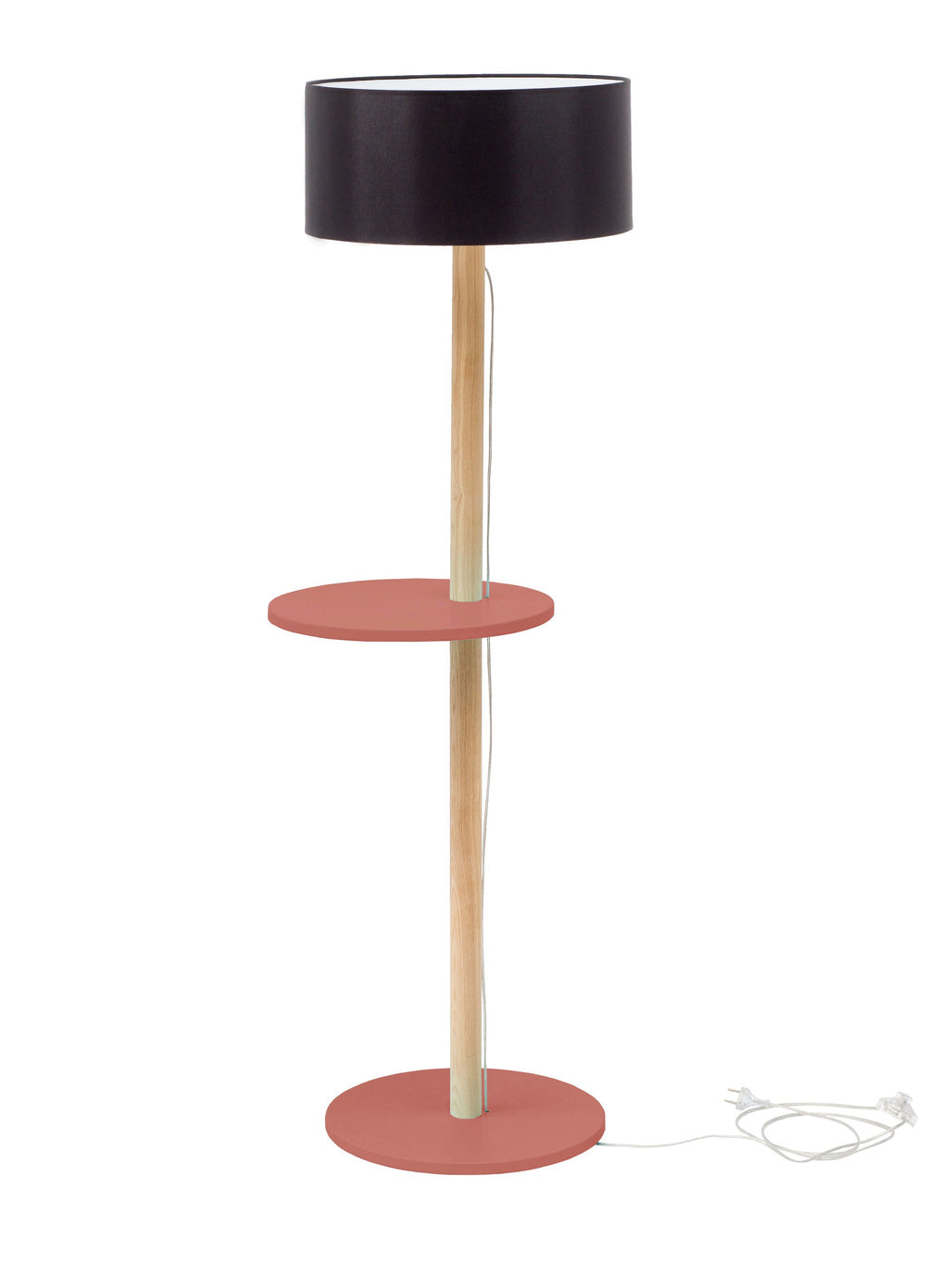 Se UFO Gulvlampe 45x150cm Antik pink / Sort Lampeskærm hos Lammeuld.dk