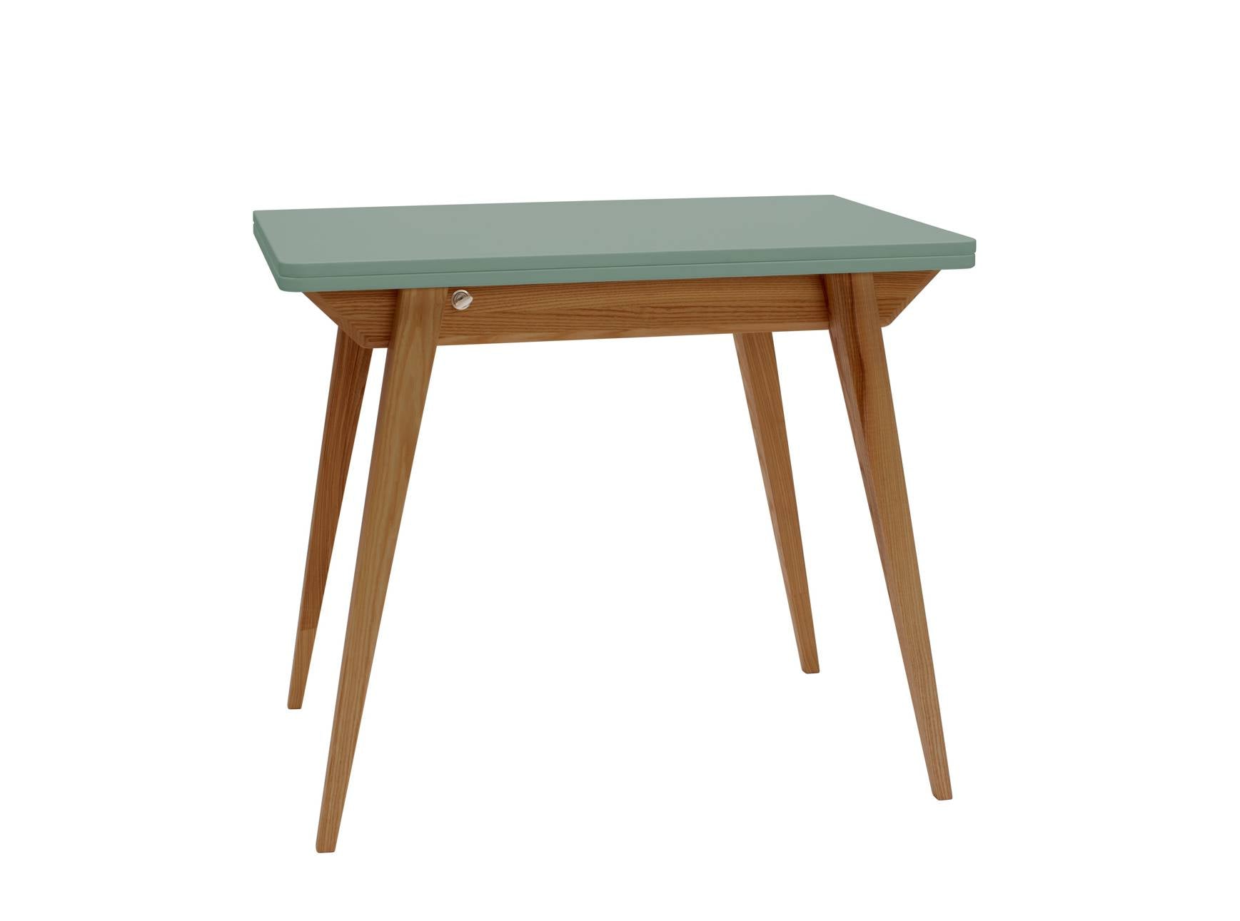 Se KONVOLUT Udtrækkeligt Spisebord 90x65cm Salviegrøn Oak hos Lammeuld.dk