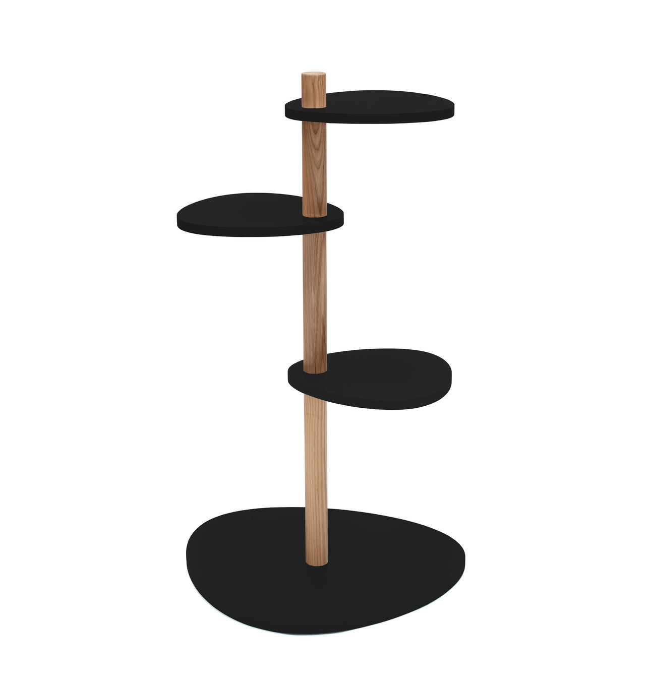 Se MAGLA 3-lags Asketræ Plant Stand B55 x H91cm Sort hos Lammeuld.dk