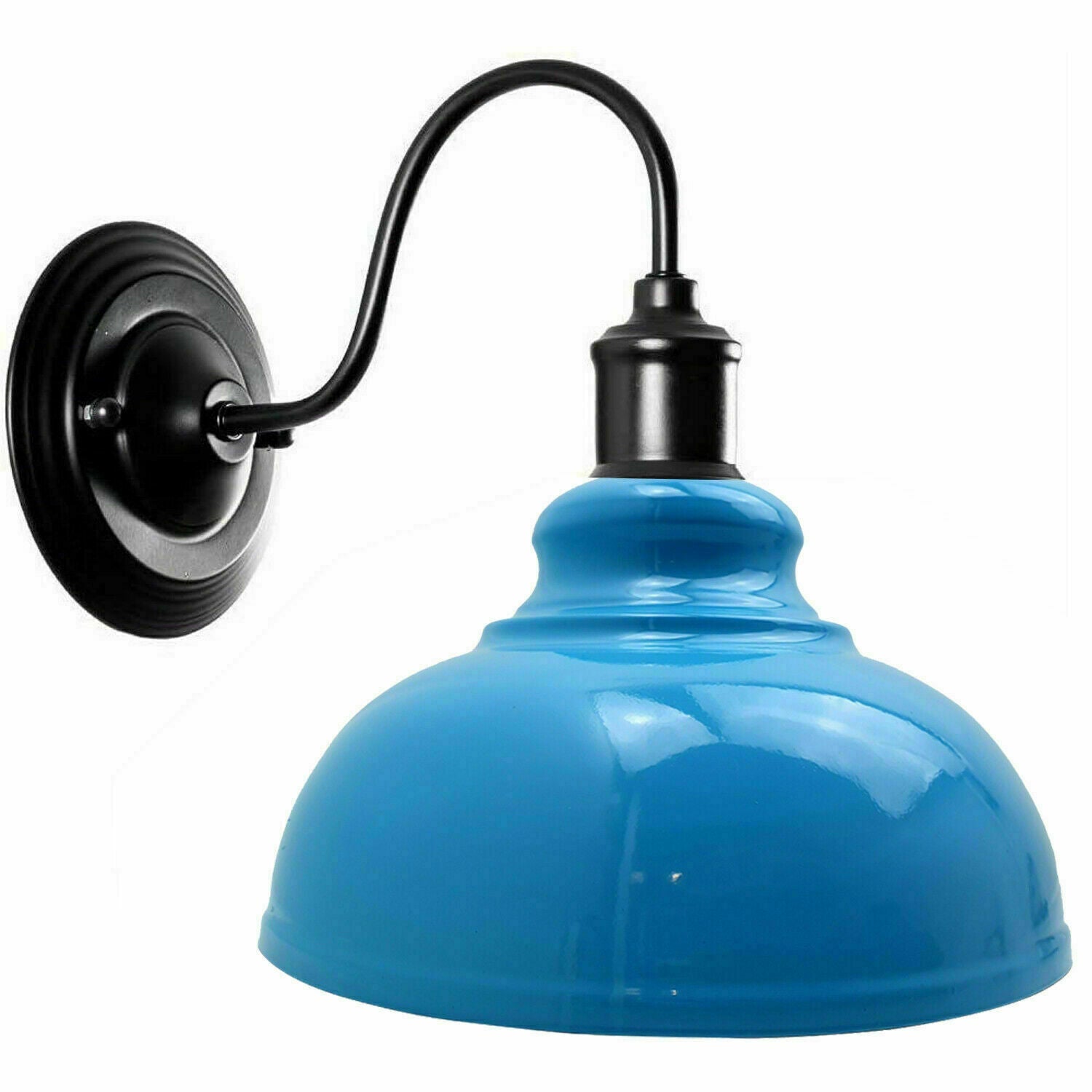 Se Blå farve Moderne Retro Væglampe Lommelygte Edison Metal Lampe Vintage Industrielt Loft Design hos Lammeuld.dk