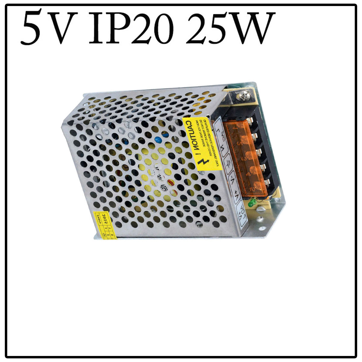 Billede af LED strømforsyning skifte strømforsyning 5V DC, 2A, 25W, IP20 transformer