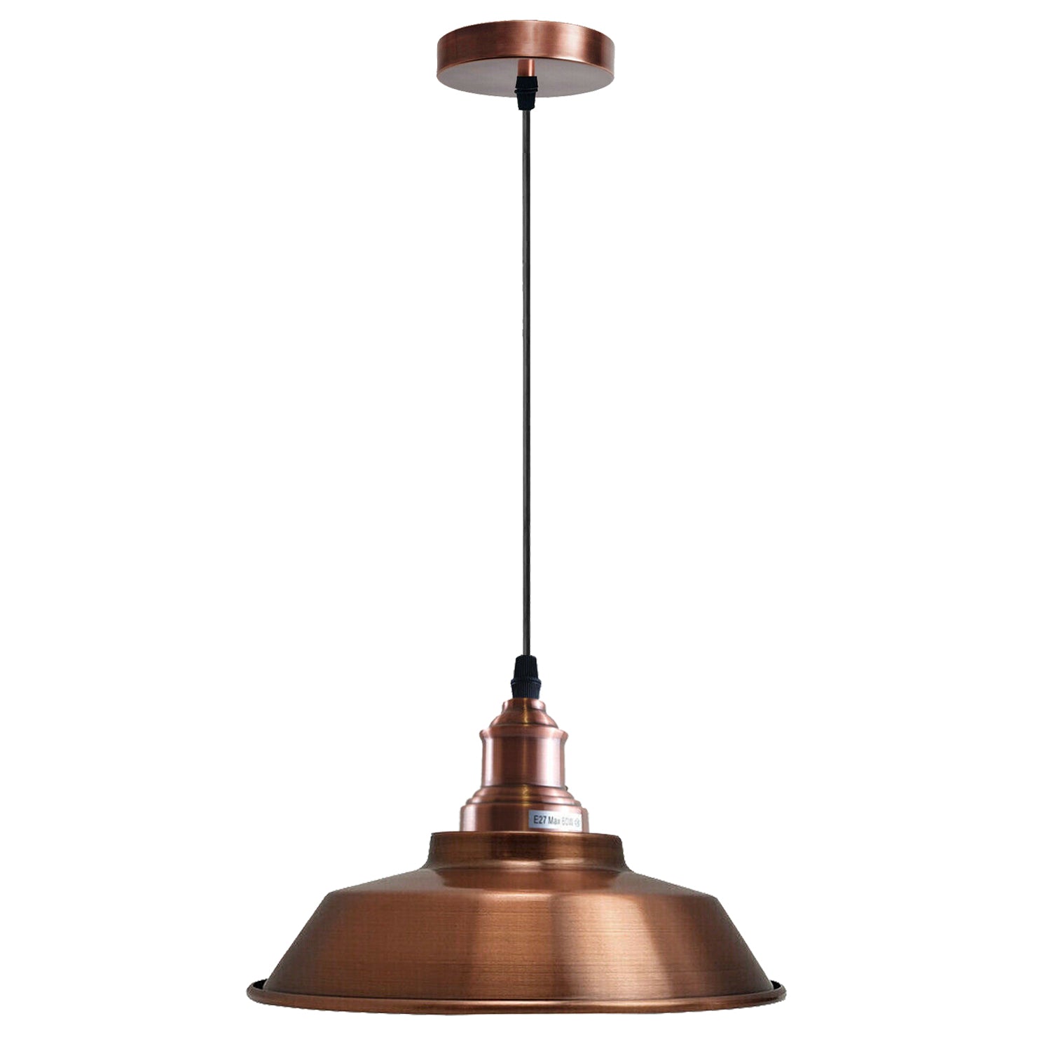 Vintage Industriel Metal Loft Pendant Shade Retro Light Copper