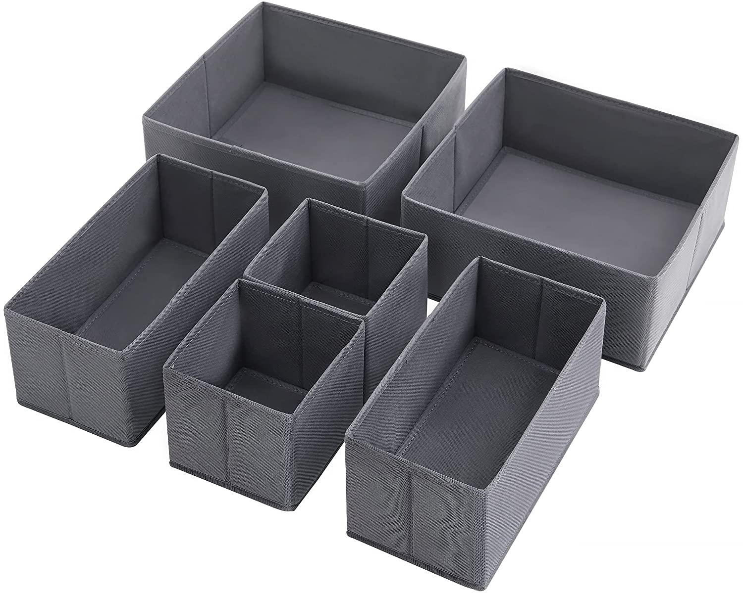 Billede af Kasser i forskellige størrelser til småopbevaring, grå