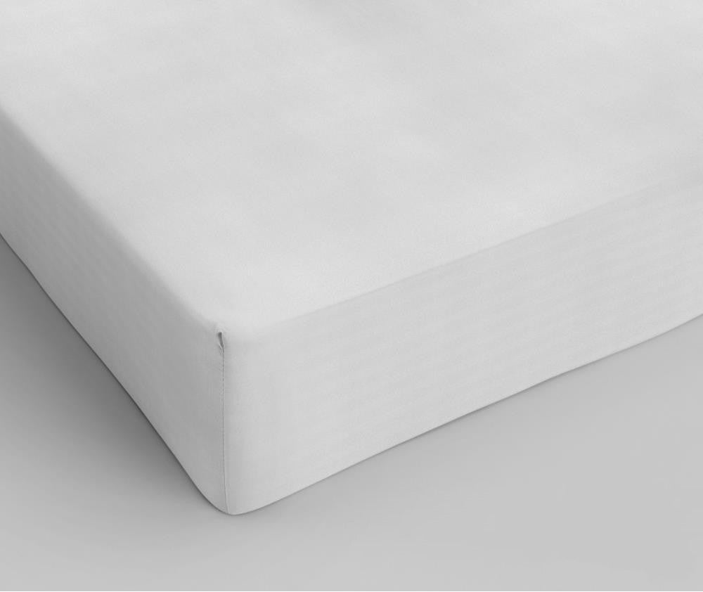 Stræklagen i bomuld, hvid, 90 x 220 cm
