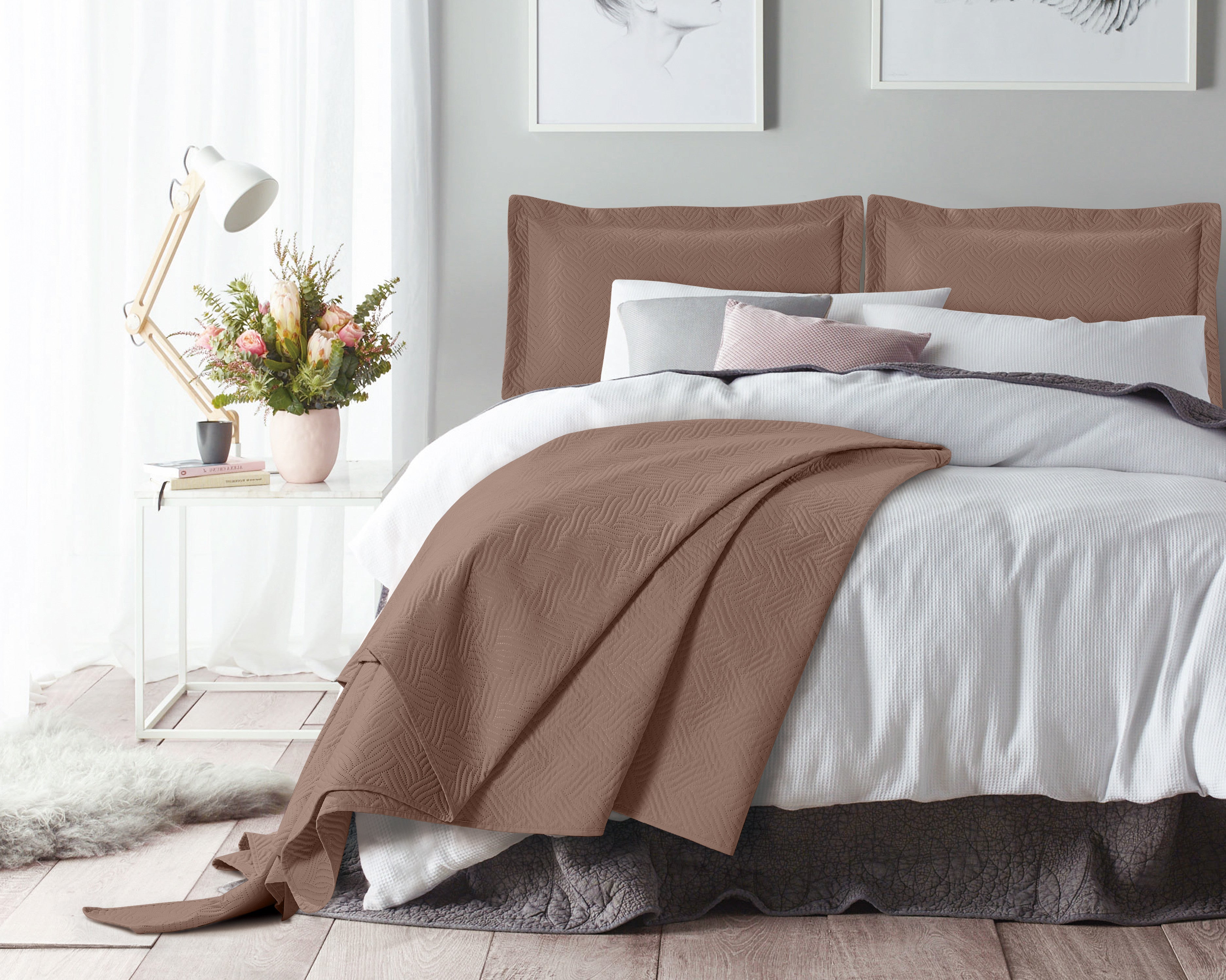 Billede af Wave taupe 260 x 250 cm