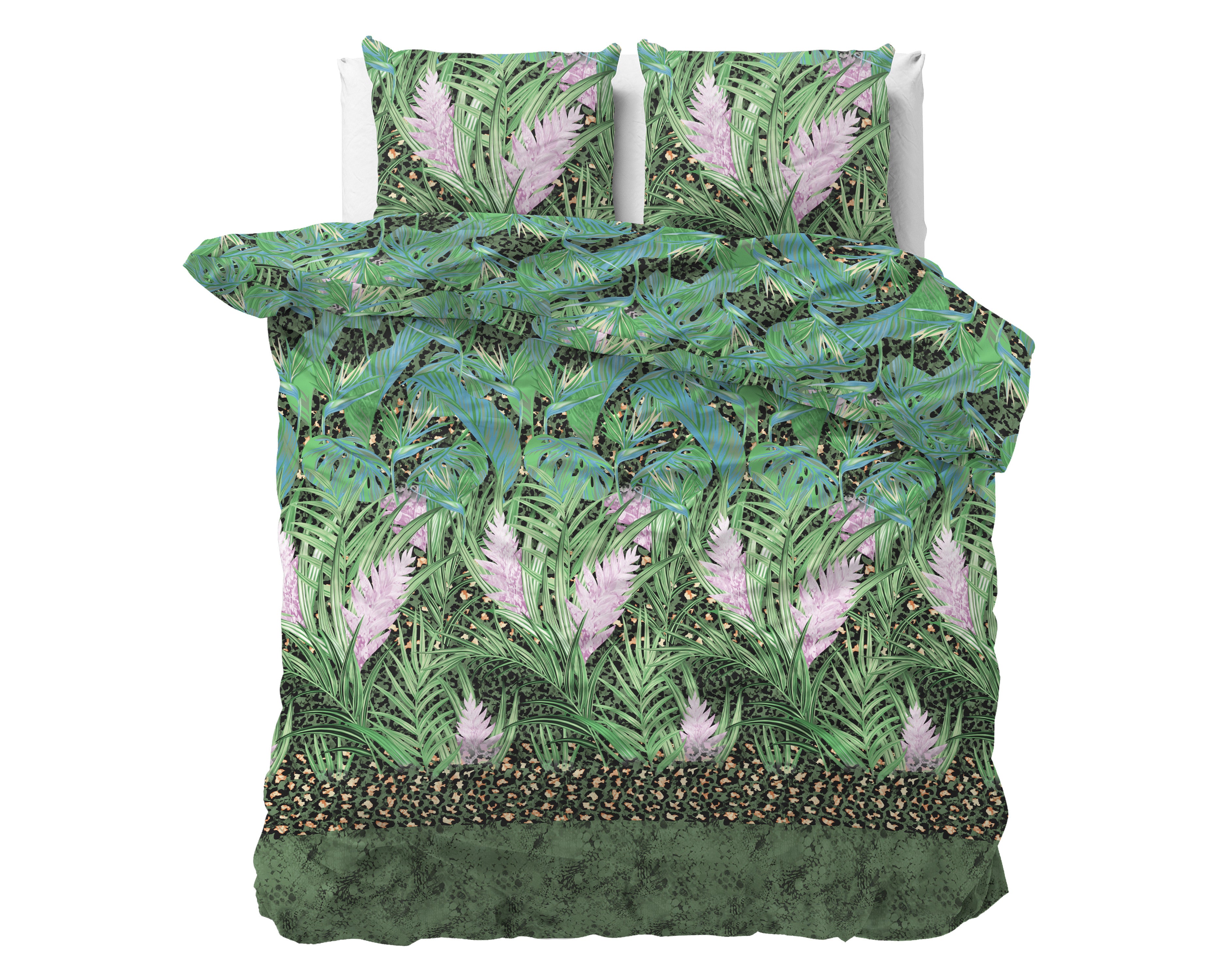 Future Jungle sengesæt, grøn 240 x 220 cm